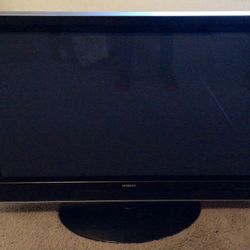 45" Hitachi TV with Stand Attached 