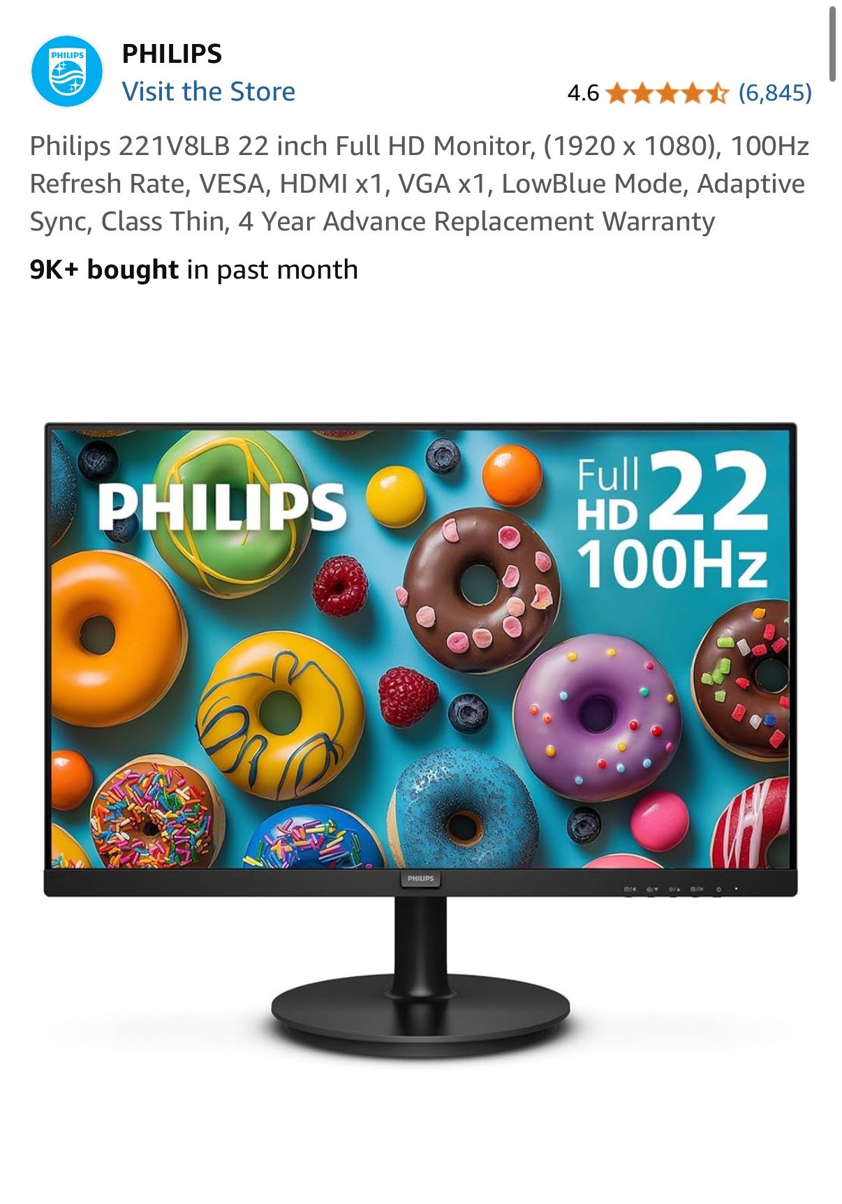 Philips 22” Monitor