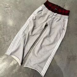 Double Waisted Red Lining Joggers
