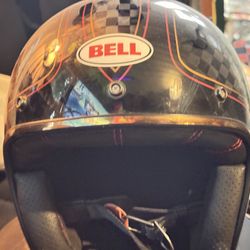Collectors Bell Retro Motorcycle Helmet 