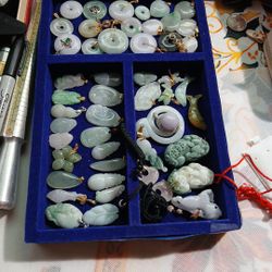 My Collection Grade a Green Lavender Jadenjadeist Burma Icy Pretty Pcs For Sale 