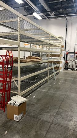 Wide Span Shelving 96”w X 96h X 24 With 3 Decks
