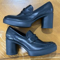 ECCO Women's Sculpted Lx 55 Block-Heeled Loafer Size 40/9