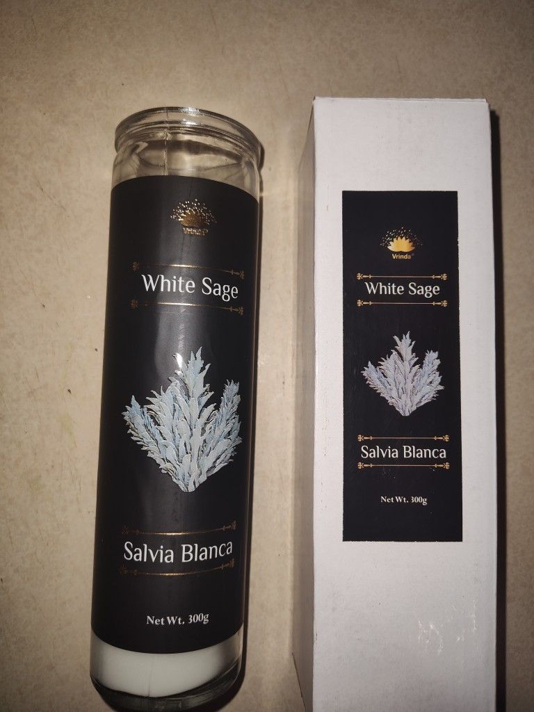 White Sage Prayer Candle