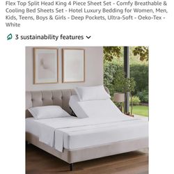 Top Split King bedsheets - New 