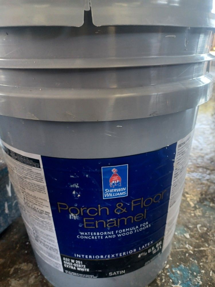 5 Gallons Interior Satin Yellow Paint