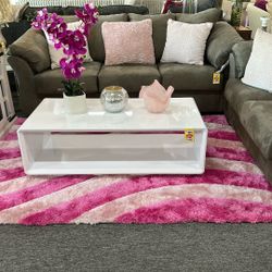 Glossy White Coffee Table 