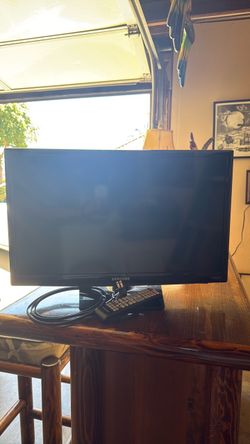 22 inch Samsung Flat Screen TV with Remote and Power Cable