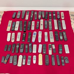 Mixed Lot of 67 Remotes Sony JVC Samsung Sanyo Hitachi Xfinity Magnavox 