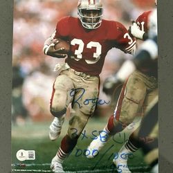 Roger Craig Autographed 8x10 with Beckett Authentication