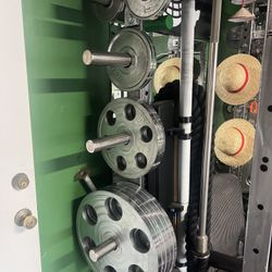 Custom Machined Steel Olympic Weights 45x10, 25x4, 10x4, 5x4, 2.5x4