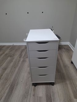 SALE PENDING: 6-Drawer Rolling Storage Cart with Cabinet