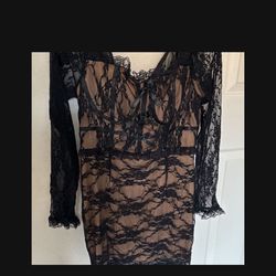 Medium Black Lace Dress For Women And Teenager Grils 