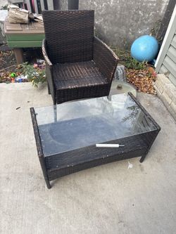 Patio Chair And Table