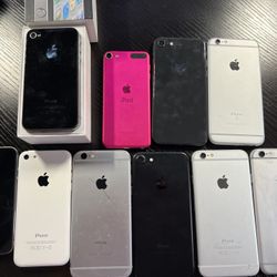 Lot Of Apple iPhone Smartphones Unlocked