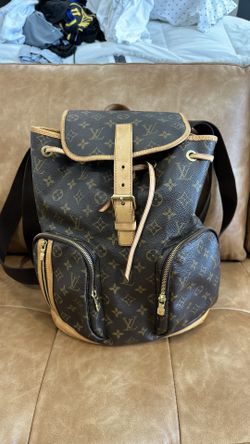 louis vuitton bosphore backpack used Sac A Dos Monogram Bag flat back straps Authentic Louis Vuitton Monogram Bosphore