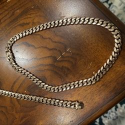 18K Rose Gold Filled Miami Cuban Link Set – Heavy