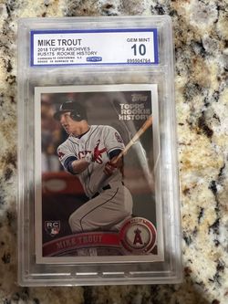 Mike Trout rookie review gem mint 10 graded Anaheim Angels
