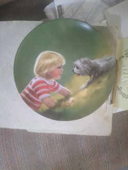 VINTAGE COLLECTOR'S PLATE MAKING FRIENDS BY ZOLAND $10