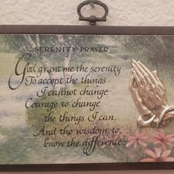 DECORATIVE PLAQUE SERENITY PRAYER