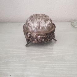 SILVER AND PLASTIC PENCIL/PEN HOLDER