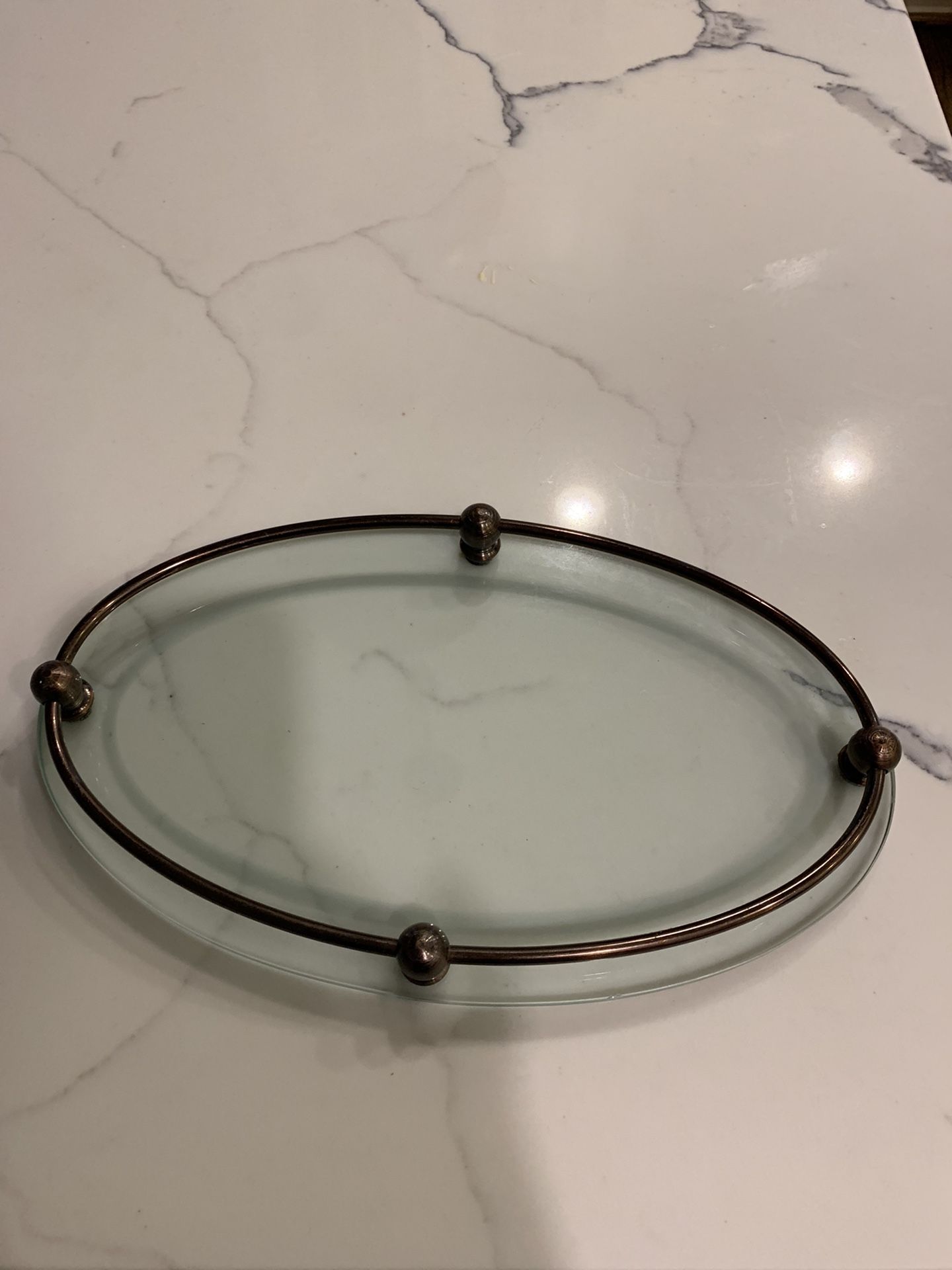 Bronze Perfume Or Make Up Holder