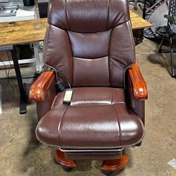 Real Leather Massage Chair 
