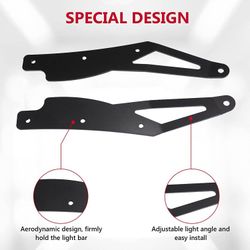 42 " Curved LED Light Bar Upper Windshield Mounting Brackets Replacement for Toyota Tacoma