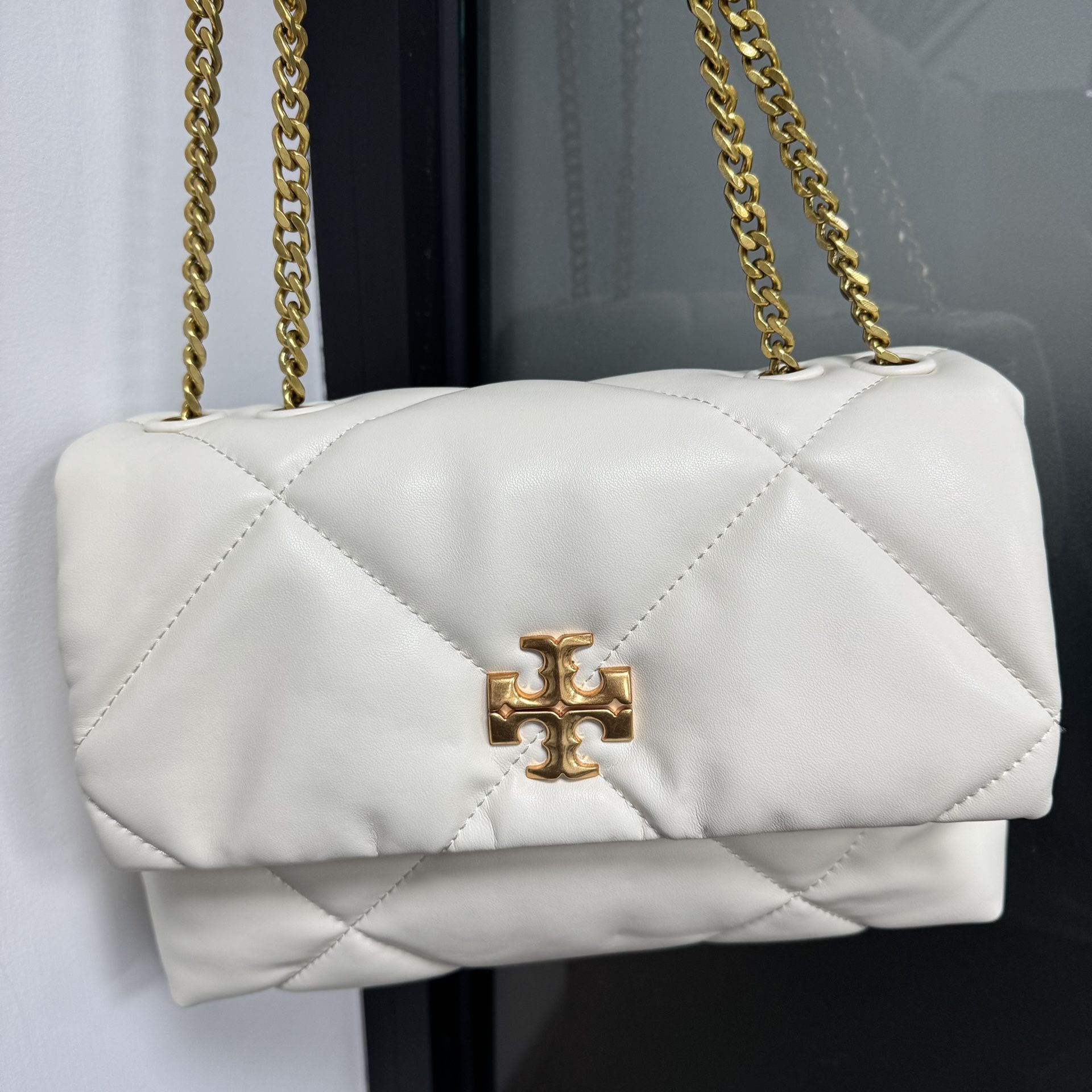 Tory Burch White Chain Bag