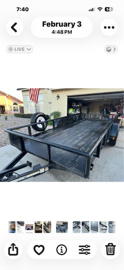 CAR TRAILER VERY NICE HEAVY DUTY RAMPS TITLE AND NEW REGISTRATION IN HAND