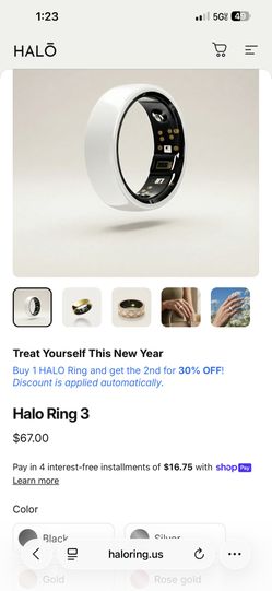 Halo Smart Ring Size 11
