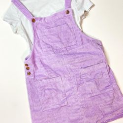 Lilac Overall Dress & “Angel Sent” Crop Top