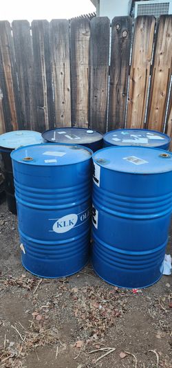 55 Gallon Metal Drums