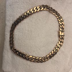 rose gold cuban link