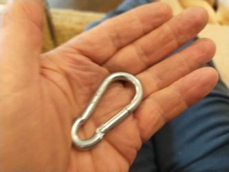 Spring clips or carabiners