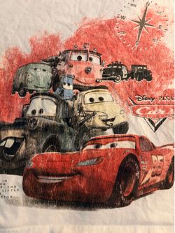 DISNEY Pixar Cars Lightning McQueen And Friends Boys Tee