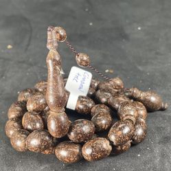 Cinnamon Scented Tree 33 Beads Tasbih, Rosary, Prayer Beads, Masbah 14x10mm 35gr