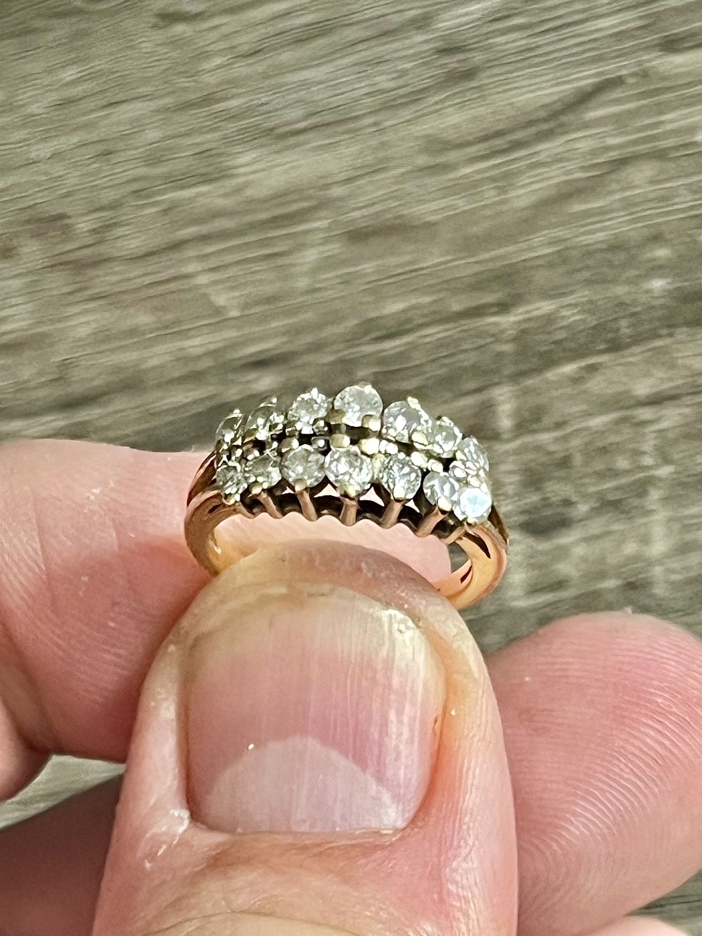 Vintage 14K Gold Diamond Ring ~1.5ct tw