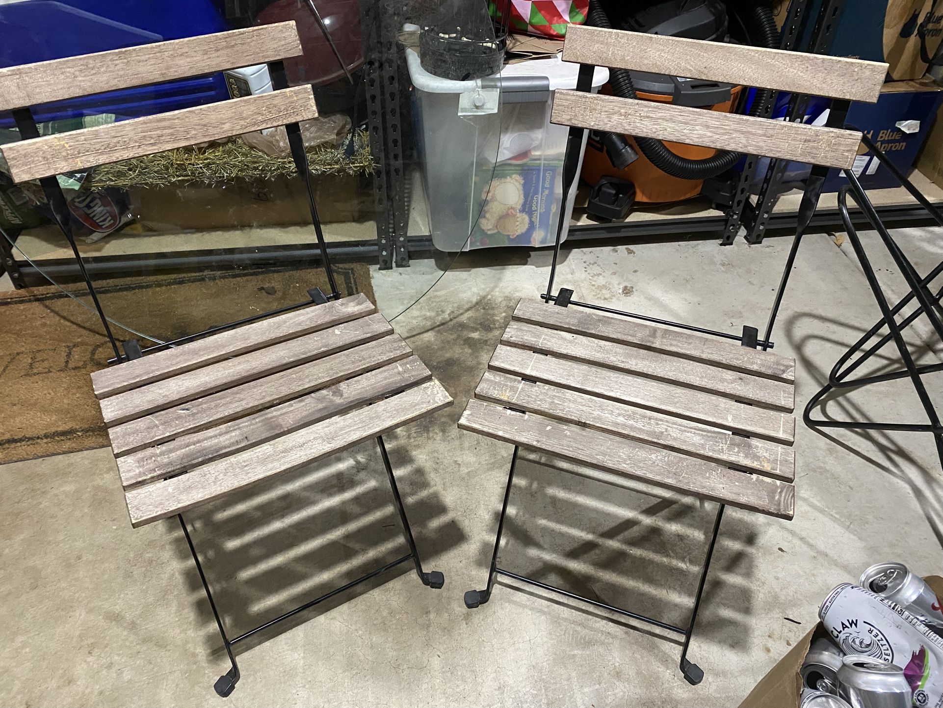 Two Chairs And  Outdoor Table