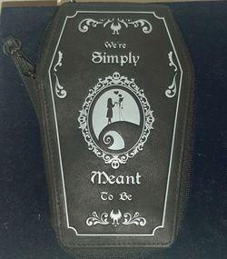 Nightmare Before Christmas Coffin-Shaped Wallet wristlet