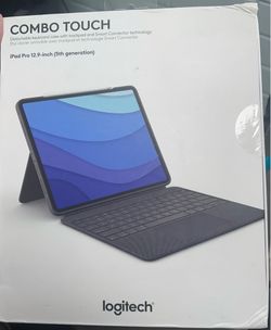 Logitech detachable keyboard case with trackpad and smart connector ipad pro 12.9 inch (5th 6th generation)