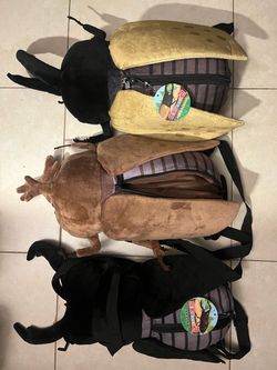 Japanese beetle nap sacks/back pack set of 3 New