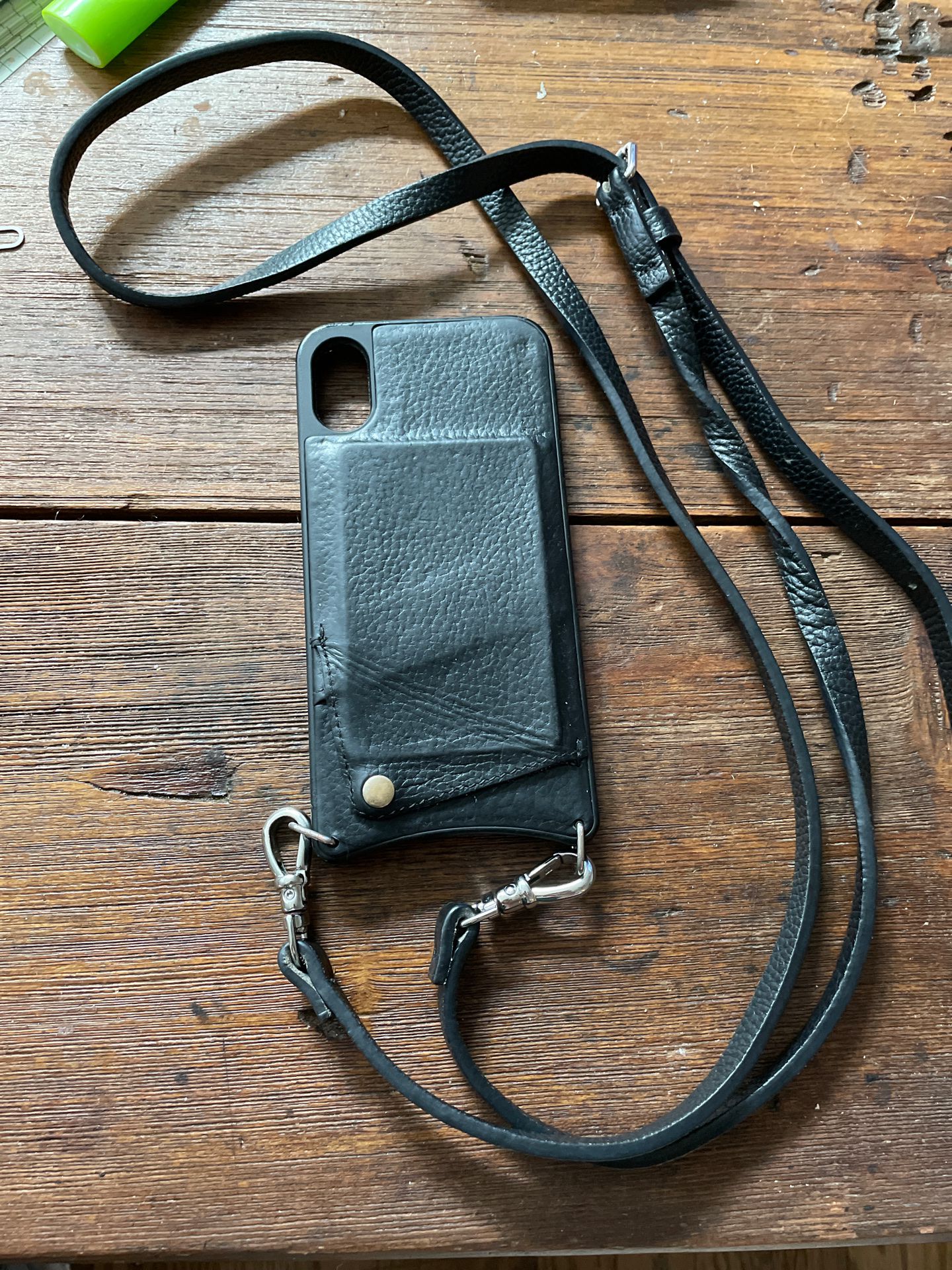 Bandolier Pebble iPhone X case / wallet / strap