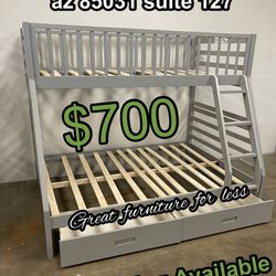Bunk bed twin over full brand new