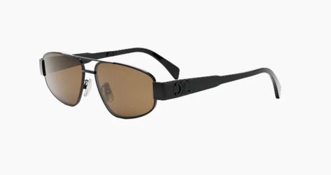 Celine Metal Triomphe 57MM Pilot Sunglasses  (AUTHENTIC)