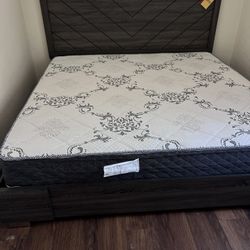 Cama King Size Nueva En Su Caja Incluye Colchón Hibrido Foam Nuevo 