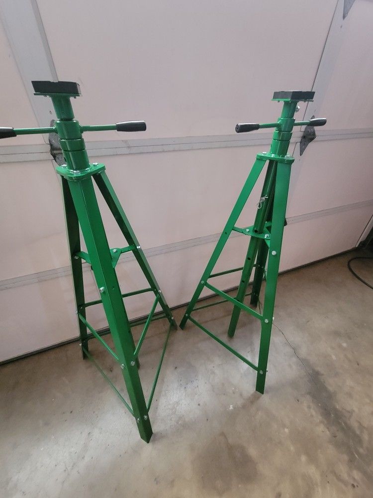 2 New 4000 LB Capacity Automotive Tall Under Hoist Jack Stabilizer Stand Support Lifts