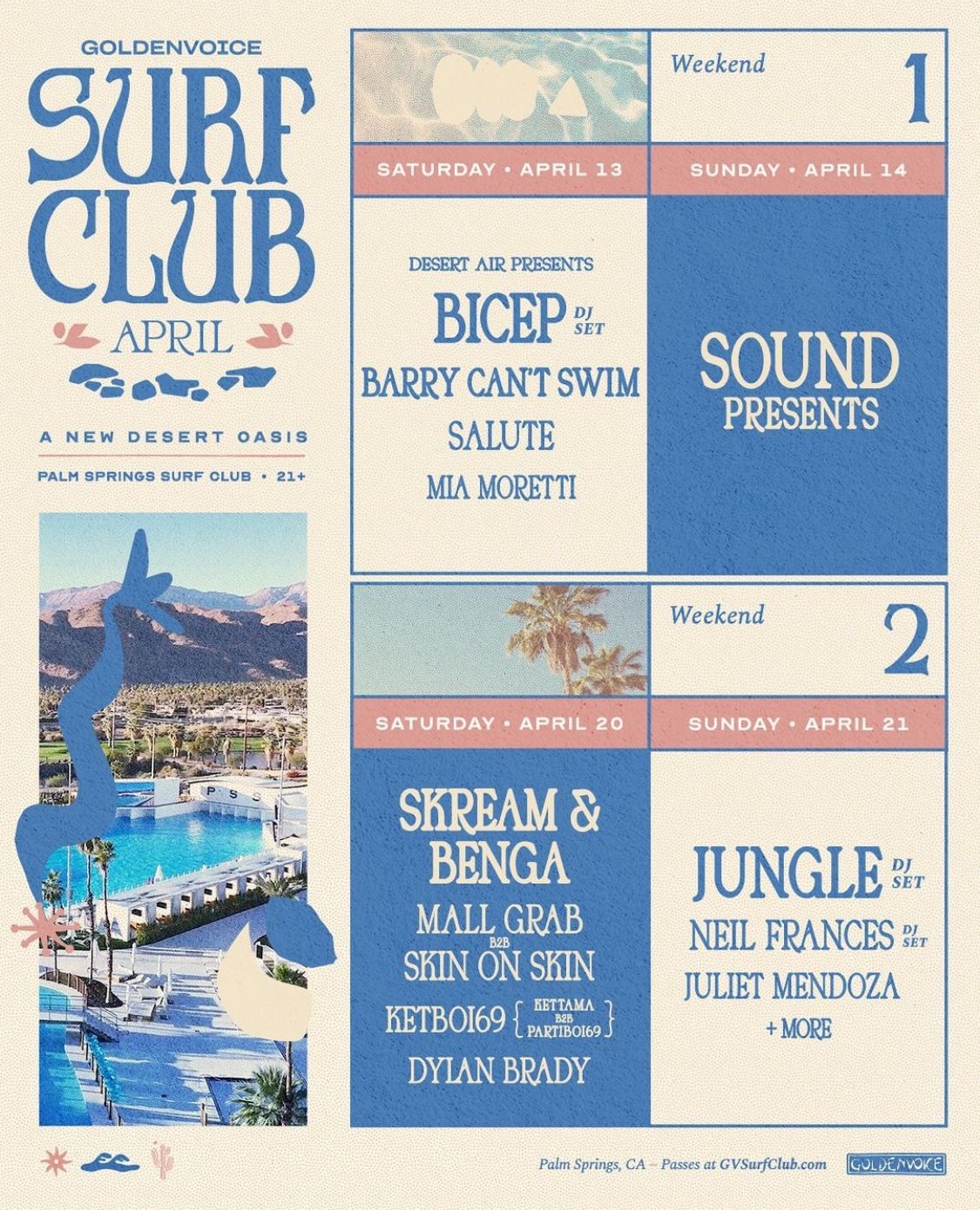 Goldenvoice Surf Club - 2 Saturday Tickets