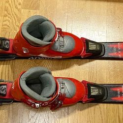 Kids Ski  & Boots Set-130 cm Ski, Mondo 22.5 Boots