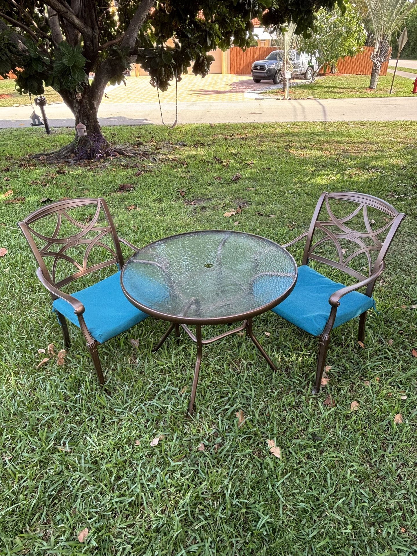 Three Piece Metal Patio Set